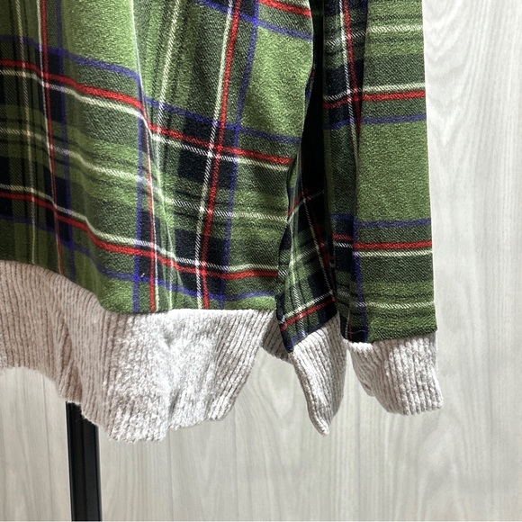 Unicorn Tribe Lightweight Plaid Sweater Size Large - Picture 2 of 9